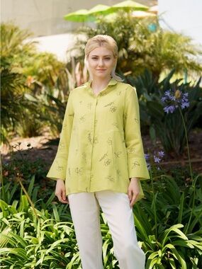 Fridaze Linen Redefined Hope Linen Blouse (XL)